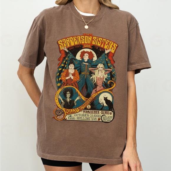 🚨 SALE LAST ONE 🚨 Hocus Pocus T-shirt Sanderson Sisters Comfort Colors Tee - Picture 3 of 10